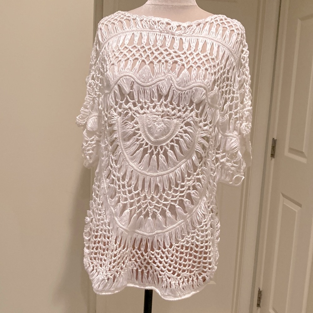 Vtg 90s? Crochet top, Sz S